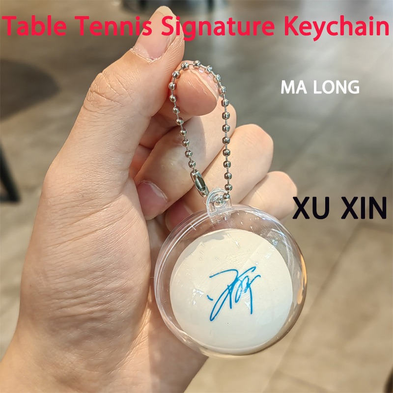 Table Tennis Zhang Jike - Breloczek do tenisa stołowego z autografami