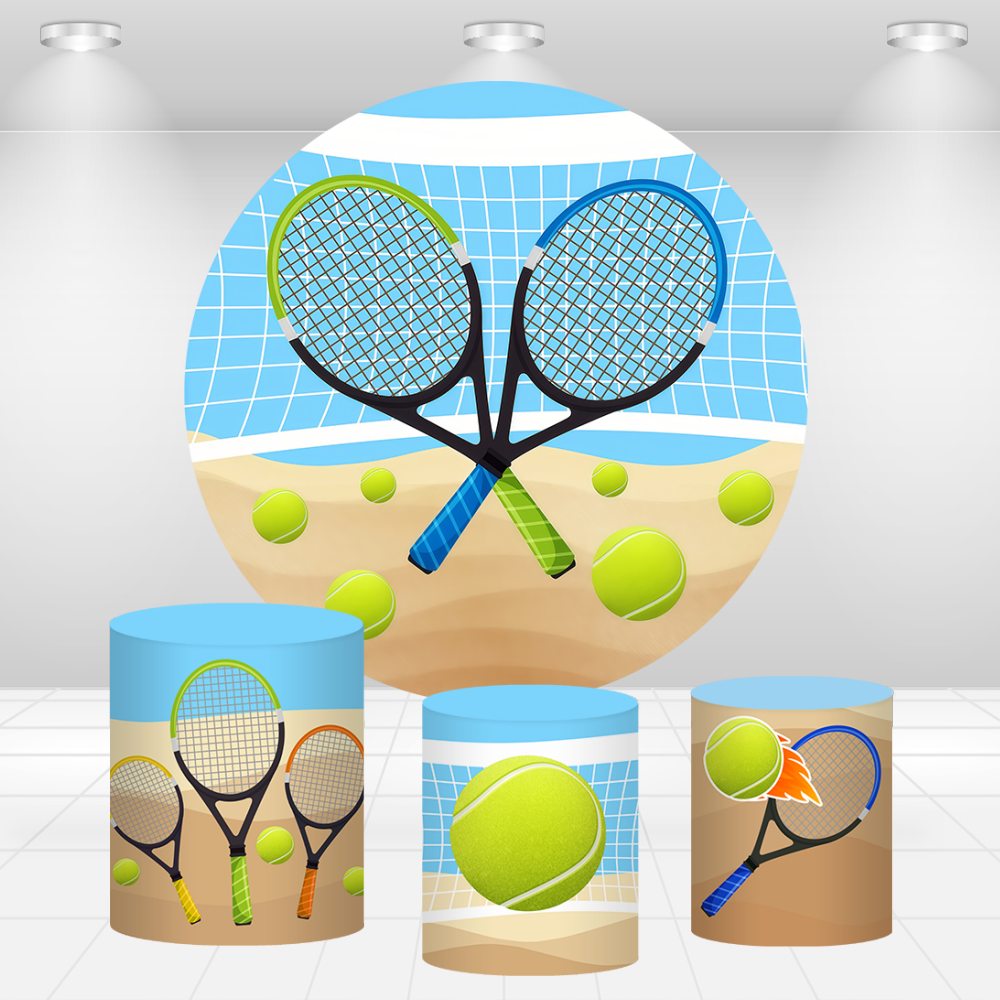 Tło okrągłe z motywem siatkówk – Table Tennis Background recenzja i cena